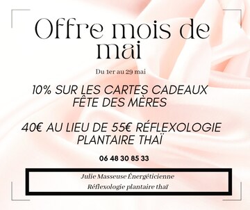Offre du mois de mai Offre du mois de mai